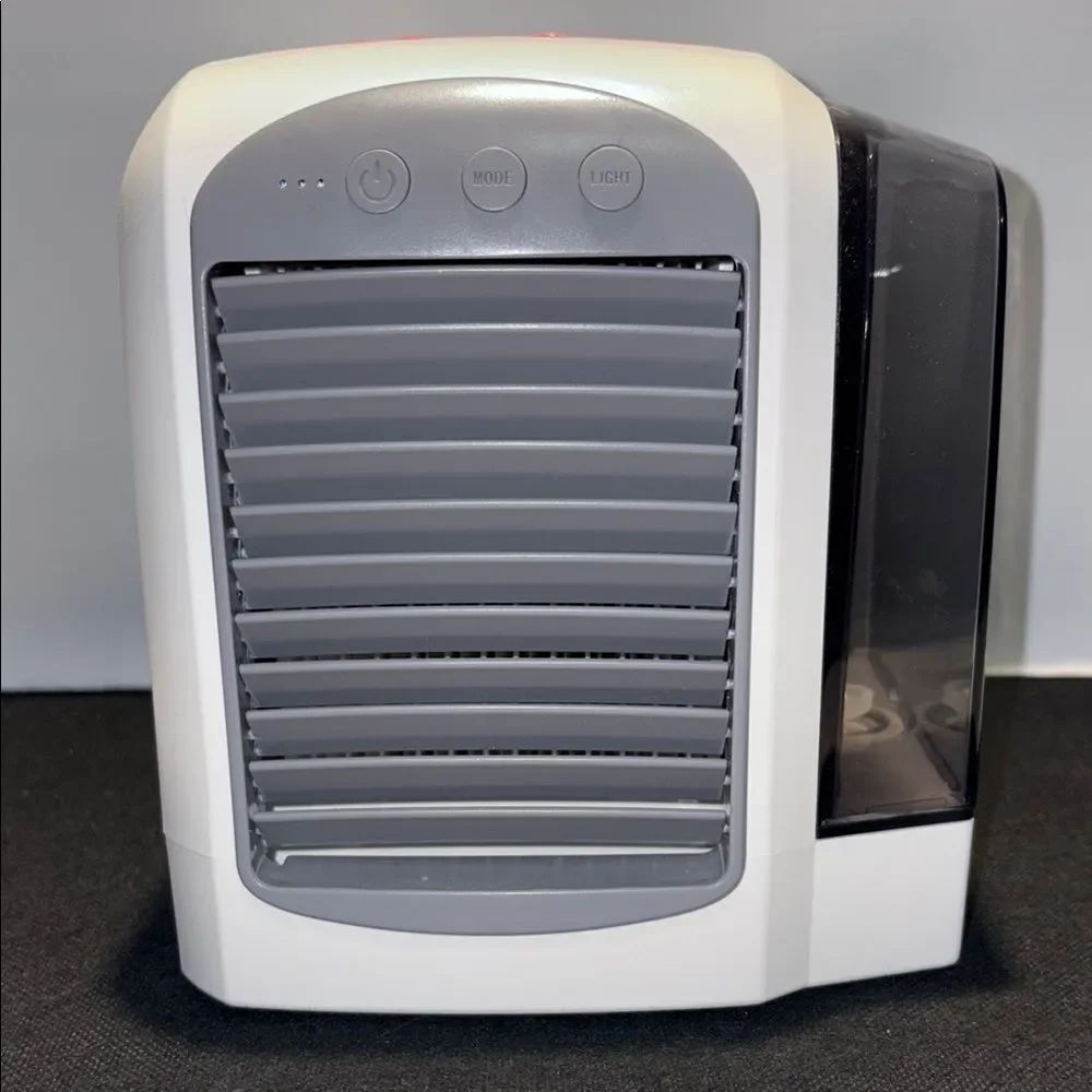 Compact White and Gray Air Cooler